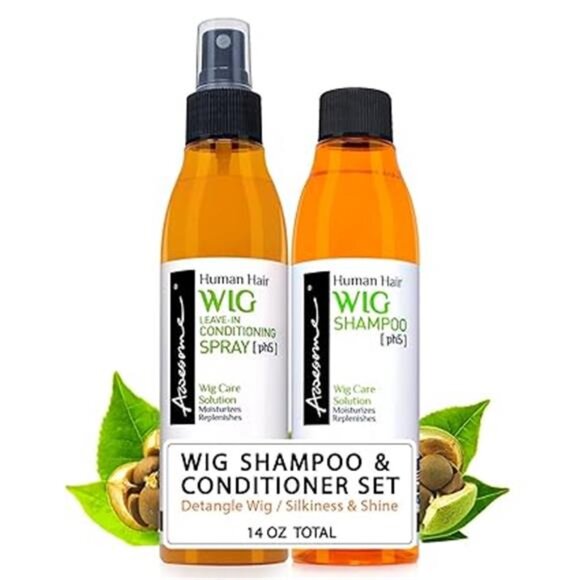 Human Hair Wig Care Set, Premium Shampoo & Leave in Conditioner - Picture 14 of 14